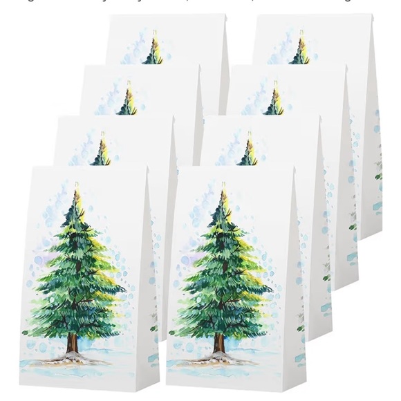 Other - Festive Tree Gift Bags Set 24 pk